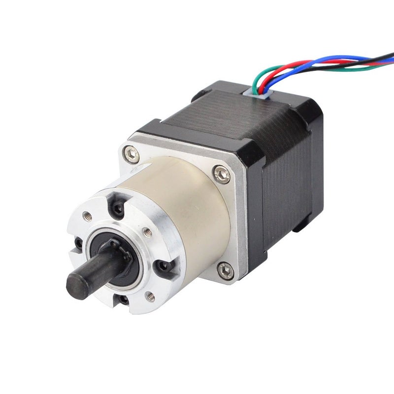 STEPPERONLINE 14:1 Planetary Gearbox High Torque Nema 17 Stepper Hobby DIY CNC Camera - Image 1